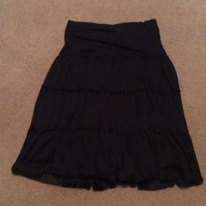 Fold down ruffle skirt